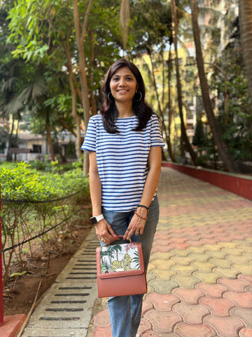Jungle print Sling Bag