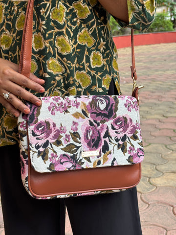Floral Fusion Sling Bag